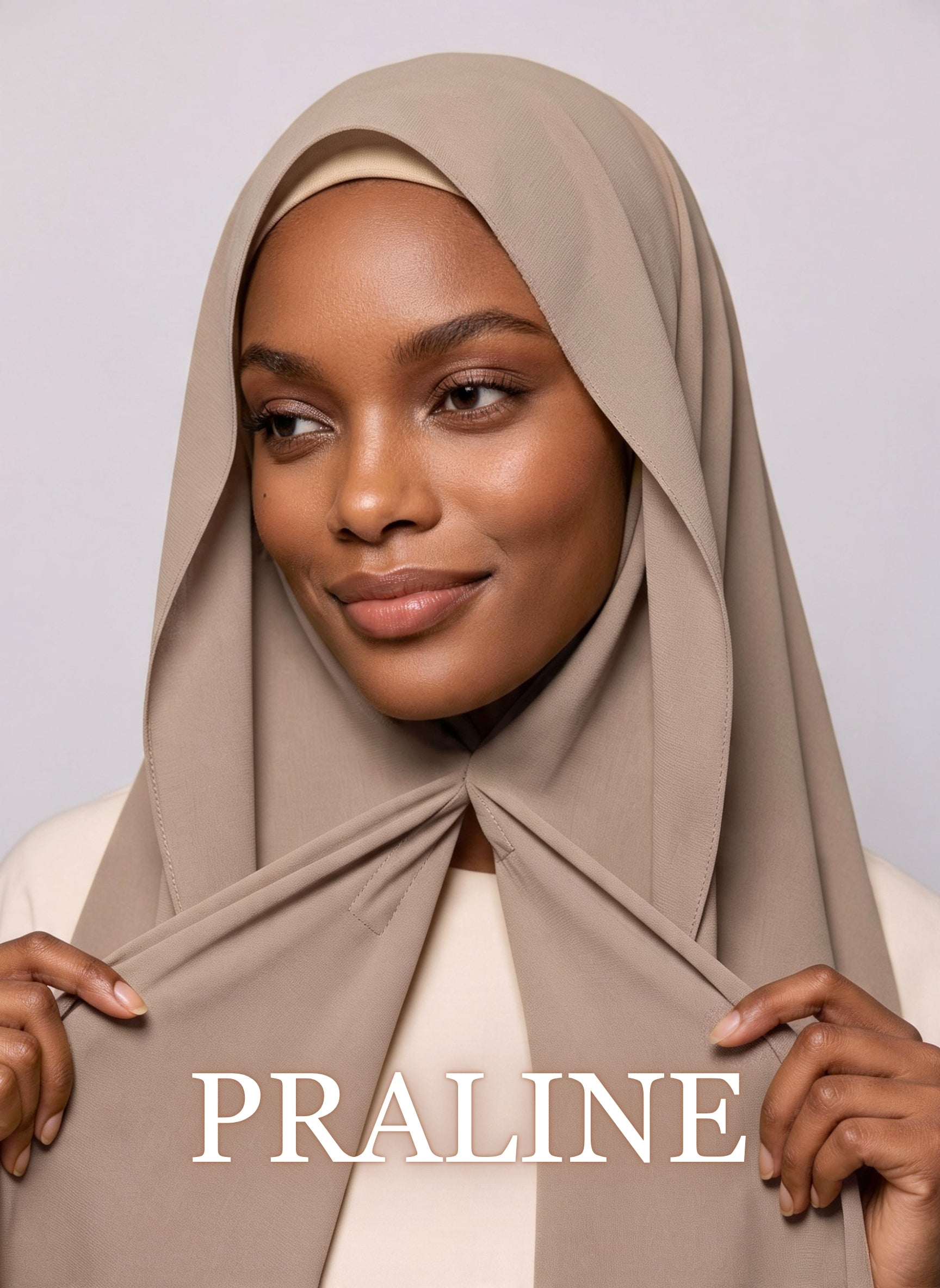 Chiffon hijab - colour Praline
