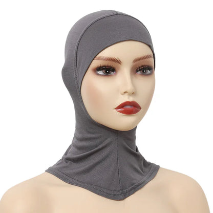 Modal underscarf cap - colour Grey