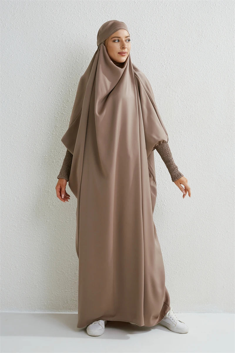 Hooded prayer jilbab - colour Gold