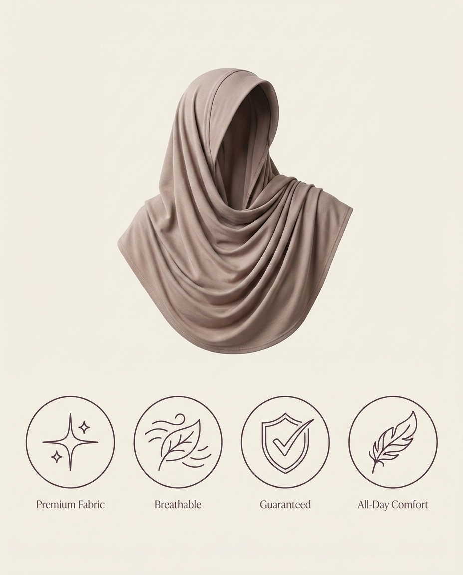 Vaelora khimar benefits - premium fabric, breathable, guaranteed, all-day comfort
