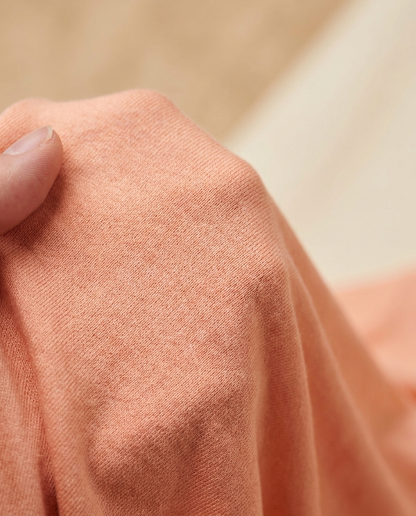 Close-up of soft breathable modal jersey fabric