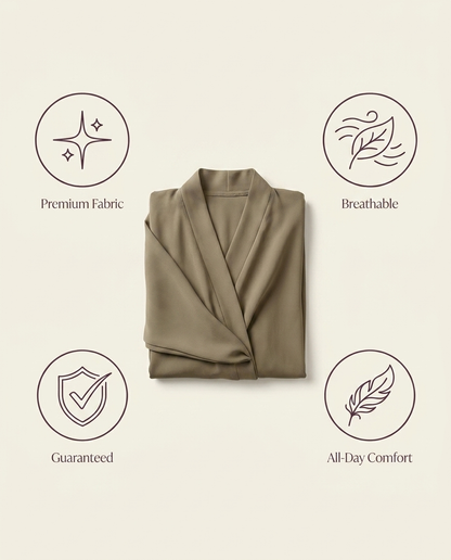 Vaelora Dubai plain abaya benefits: premium fabric, breathable, guaranteed, all-day comfort