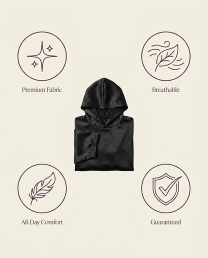 Vaelora prayer jilbab benefits: premium fabric, breathable, guaranteed, all-day comfort